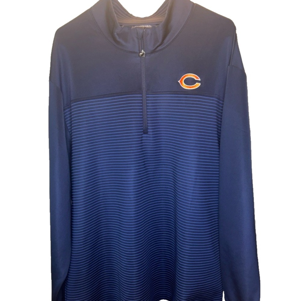 Cutter & Buck Chicago Bears Half Zip Pullover 2XB Big & Tall